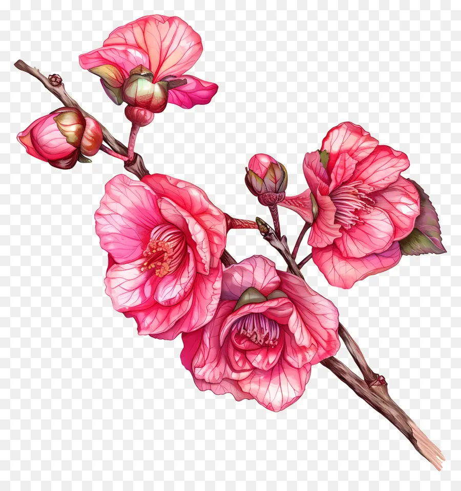 цветок бегония ，Цветы Персика PNG