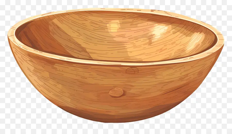 деревянная чаша，нерегулярная форма PNG