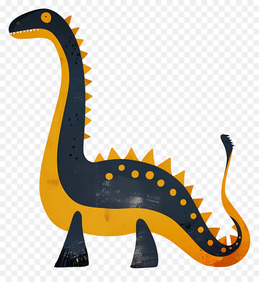 динозавр，желтый PNG