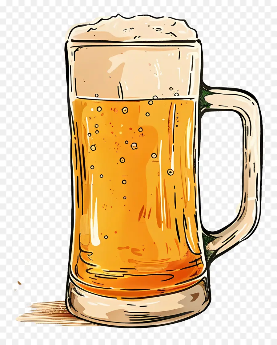 мультфильм пиво，стеклянная кружка PNG
