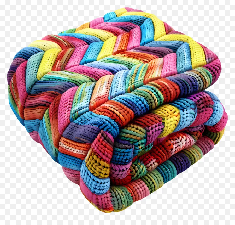 вязаное одеяло，Художественная ткань PNG