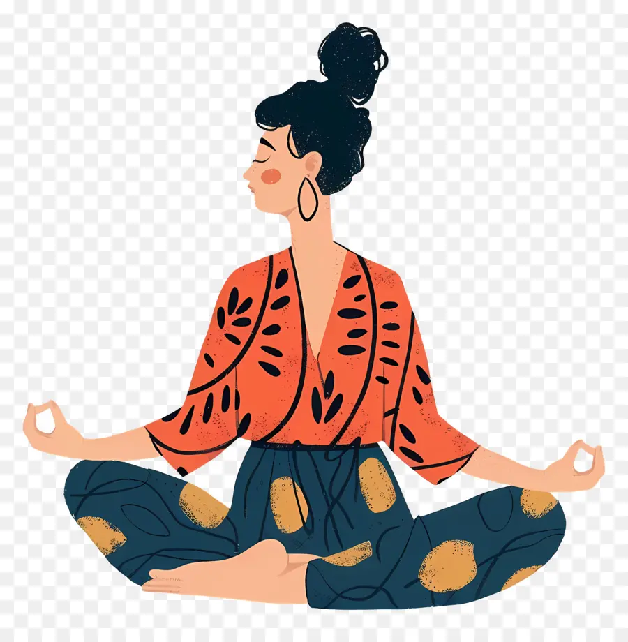 женщина медитация，Медитация PNG