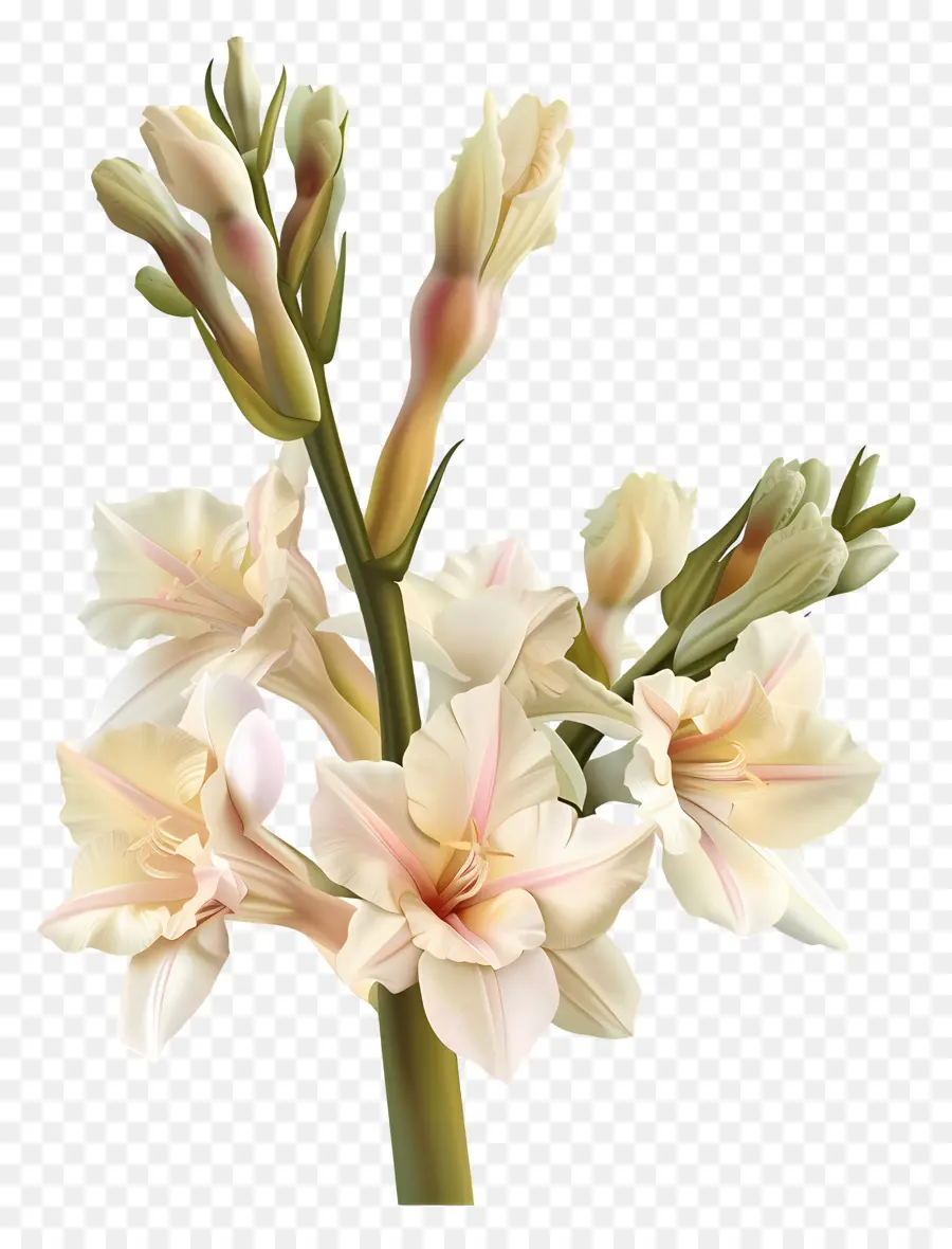 Tuberose Flower，белые цветы PNG