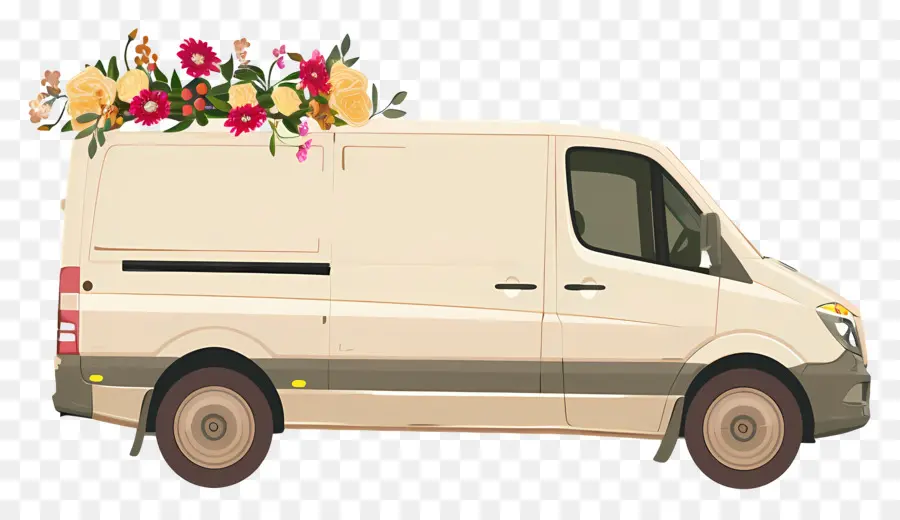 фургон，Доставка цветов  PNG