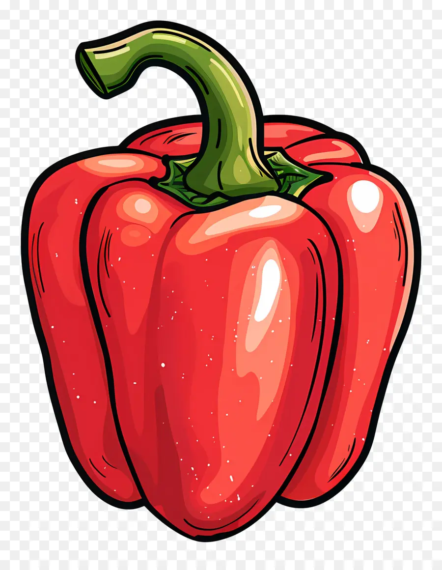 Red Bell Pepper，Овощ PNG