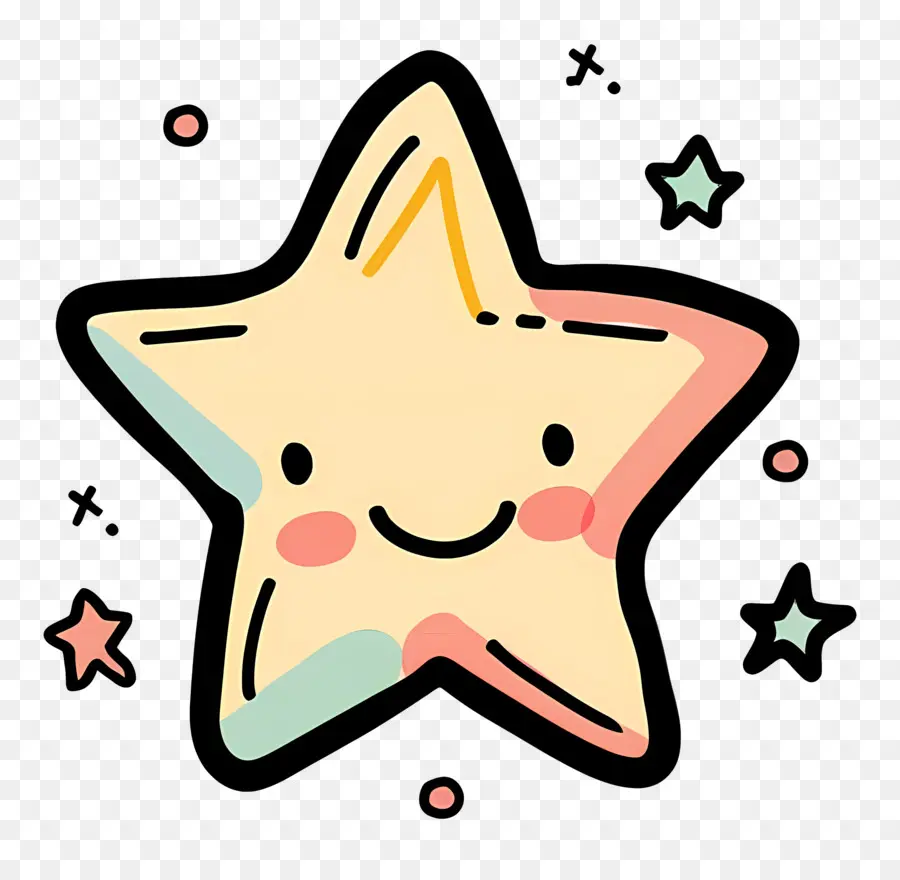 Cartoon Star，Звездный торт PNG