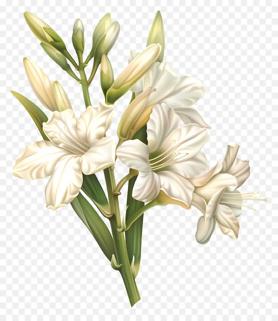 Tuberose Flower，жасмин цветок PNG