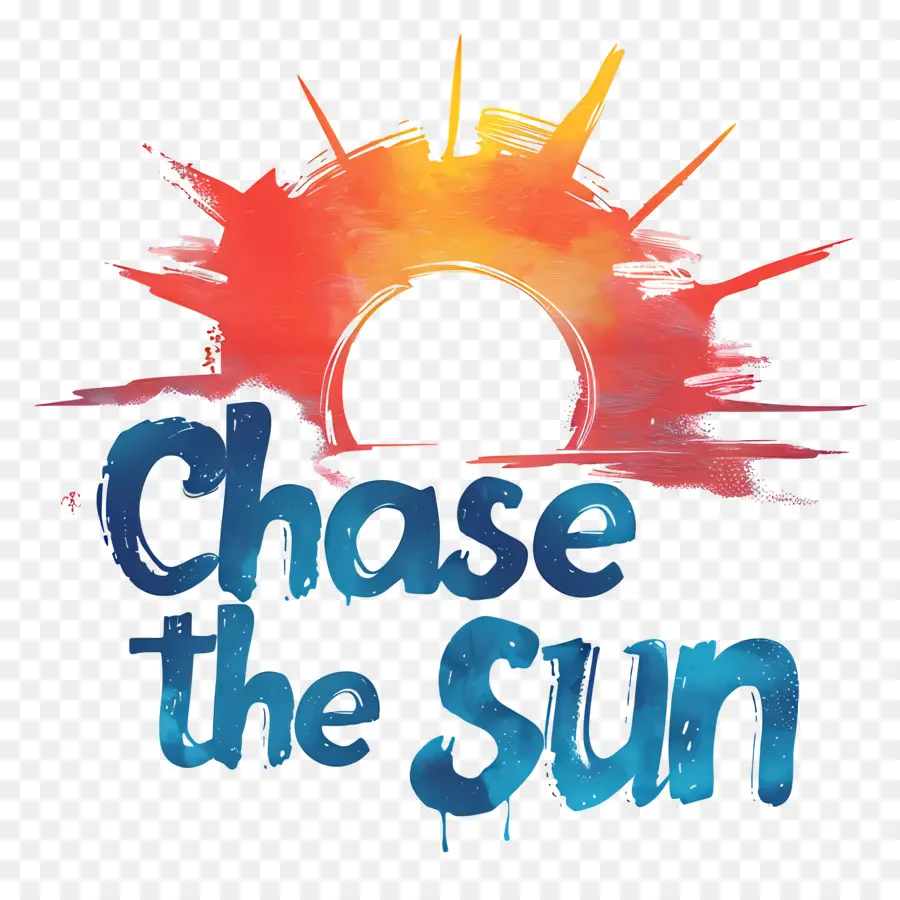 преследовать солнце，логотип солнце  PNG
