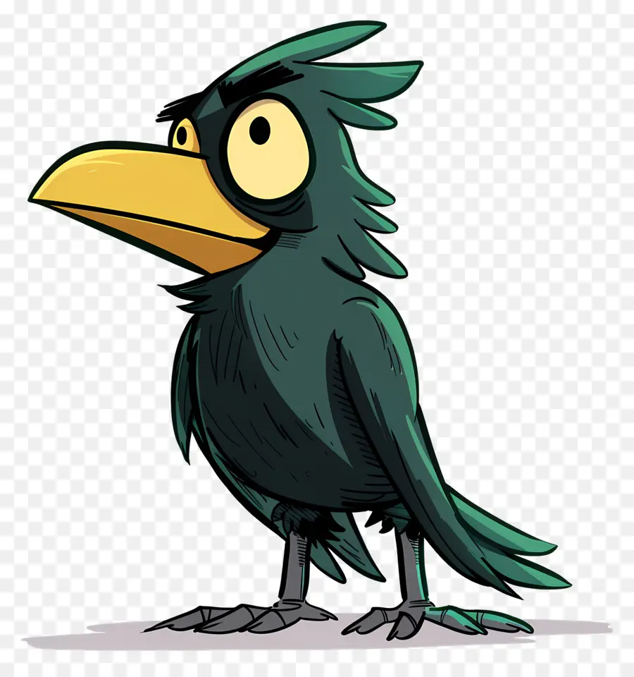 мультфильм ворона，мультфильм птица PNG