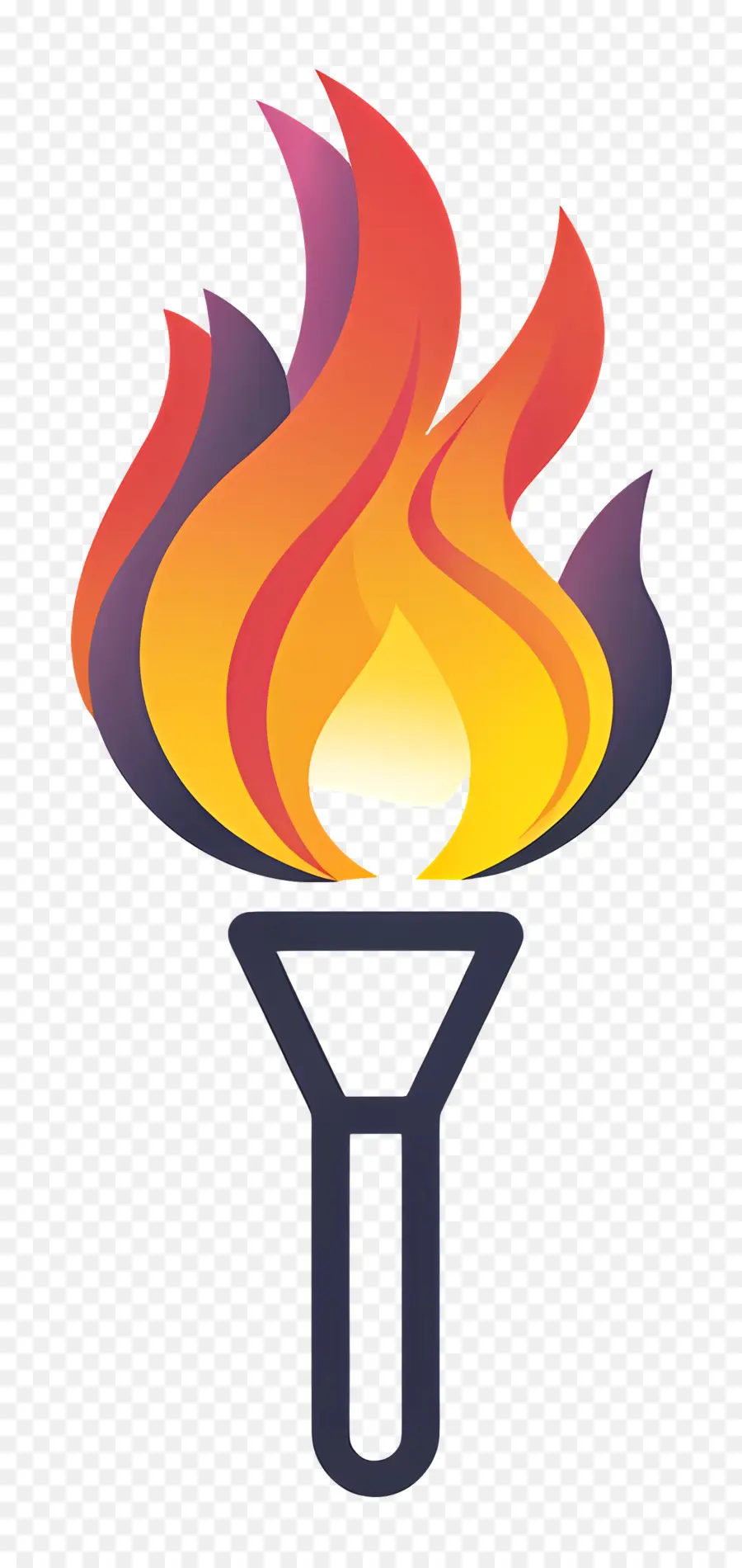 Олимпийский факел，факел пламени PNG