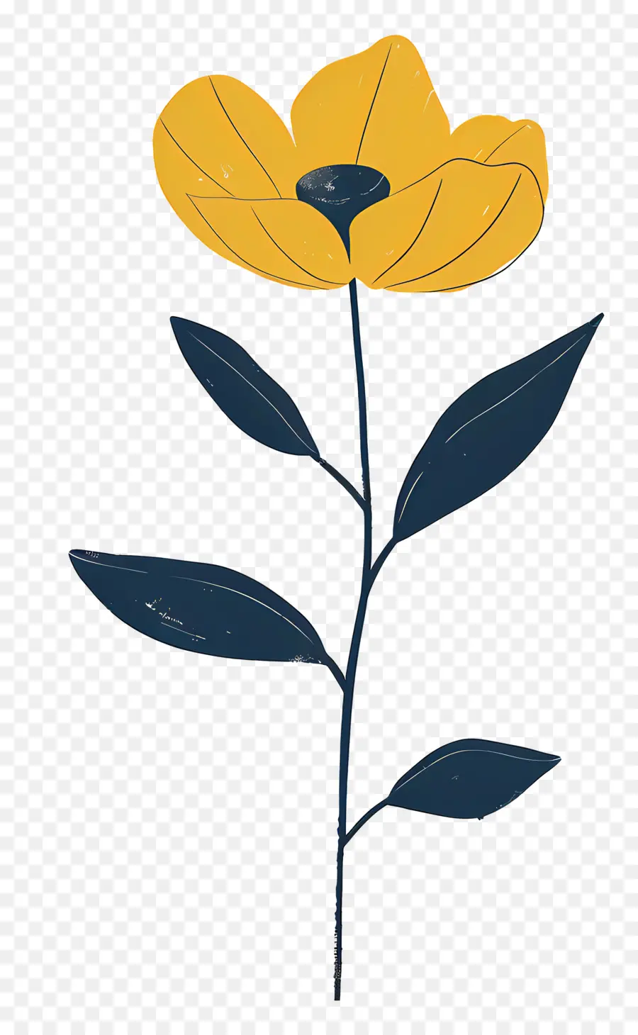 цветок，желтый цветок PNG
