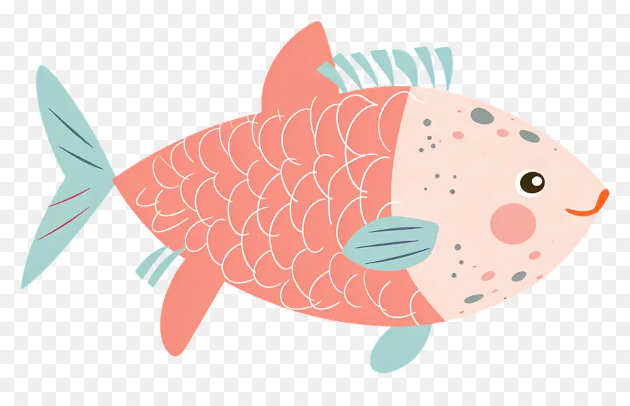 мультфильм рыбы，розовый рыба PNG