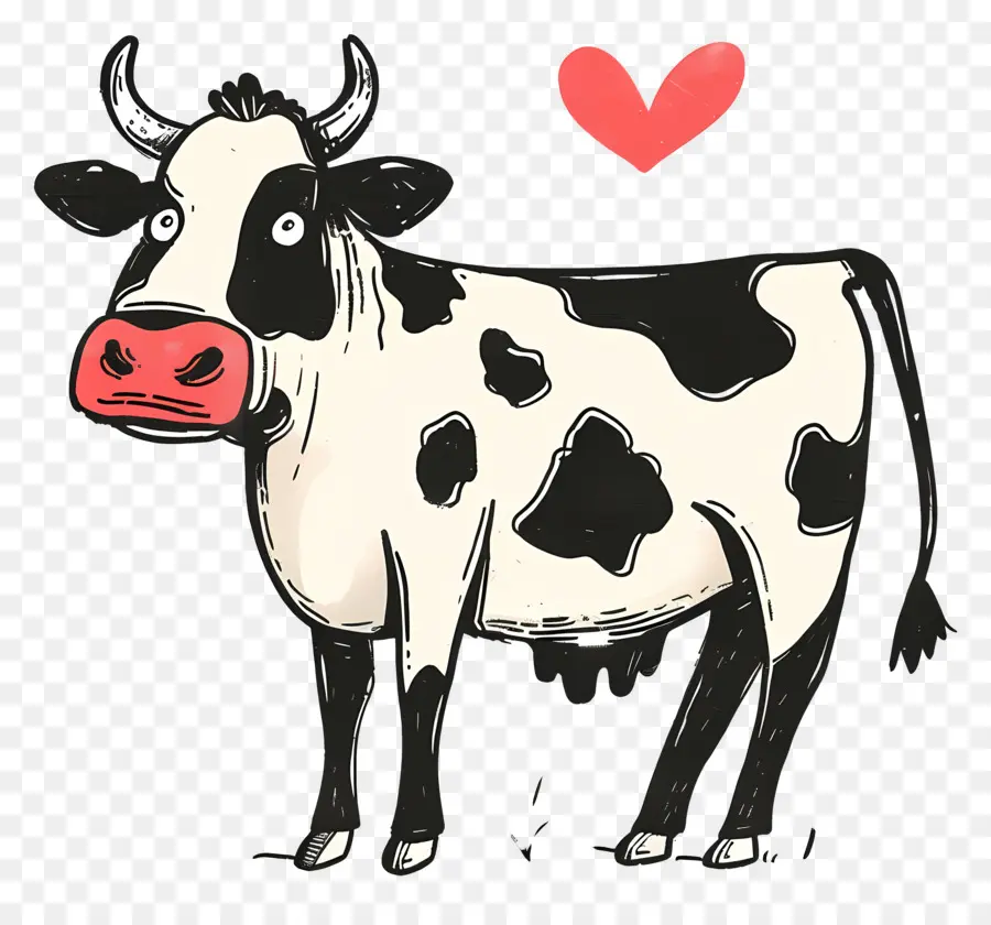 Cartoon Cow，корова PNG