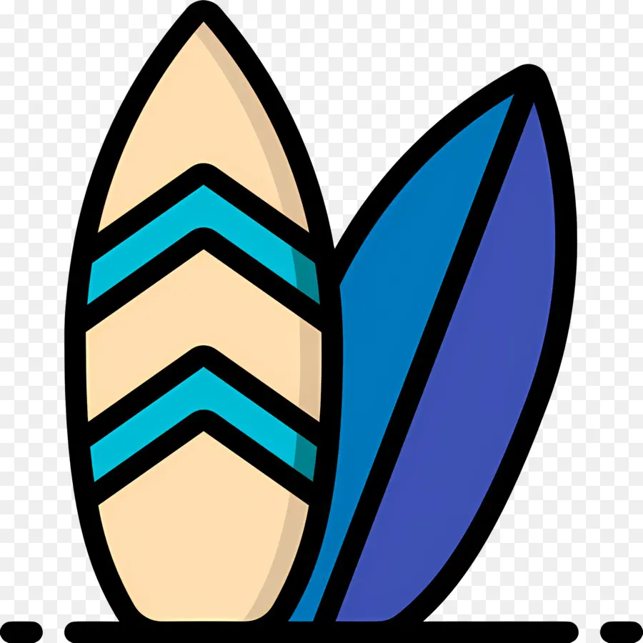 Surfboard，синий PNG