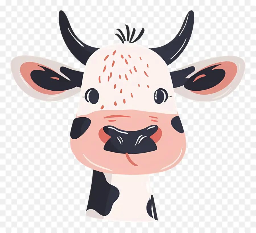 Милая корова，Cartoon Cow PNG