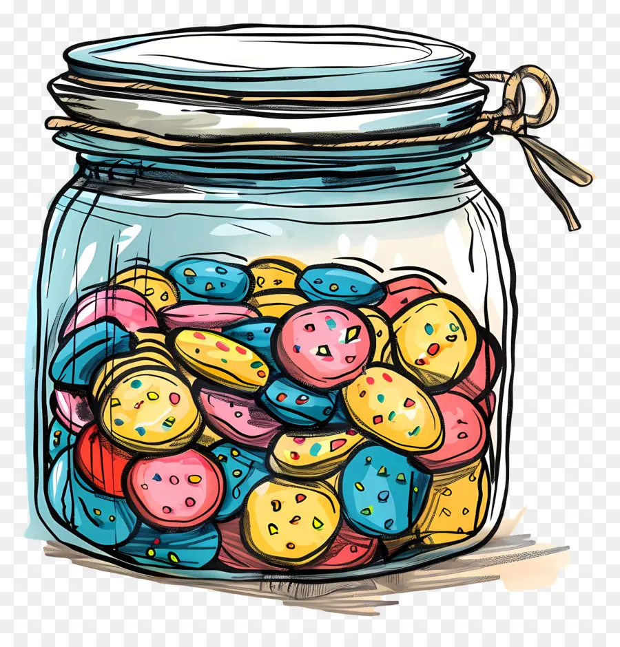 опарник печенья ，конфеты PNG