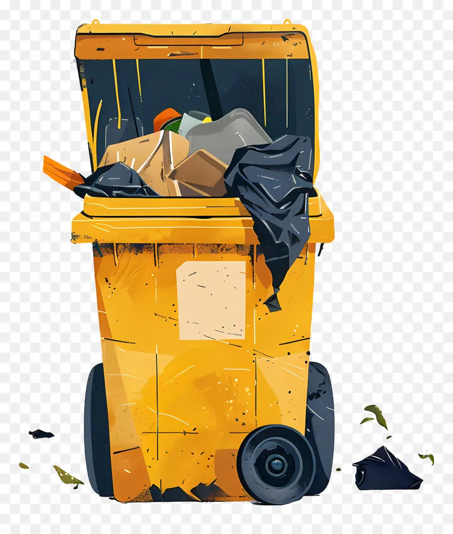 Garbage，мусорный бак PNG