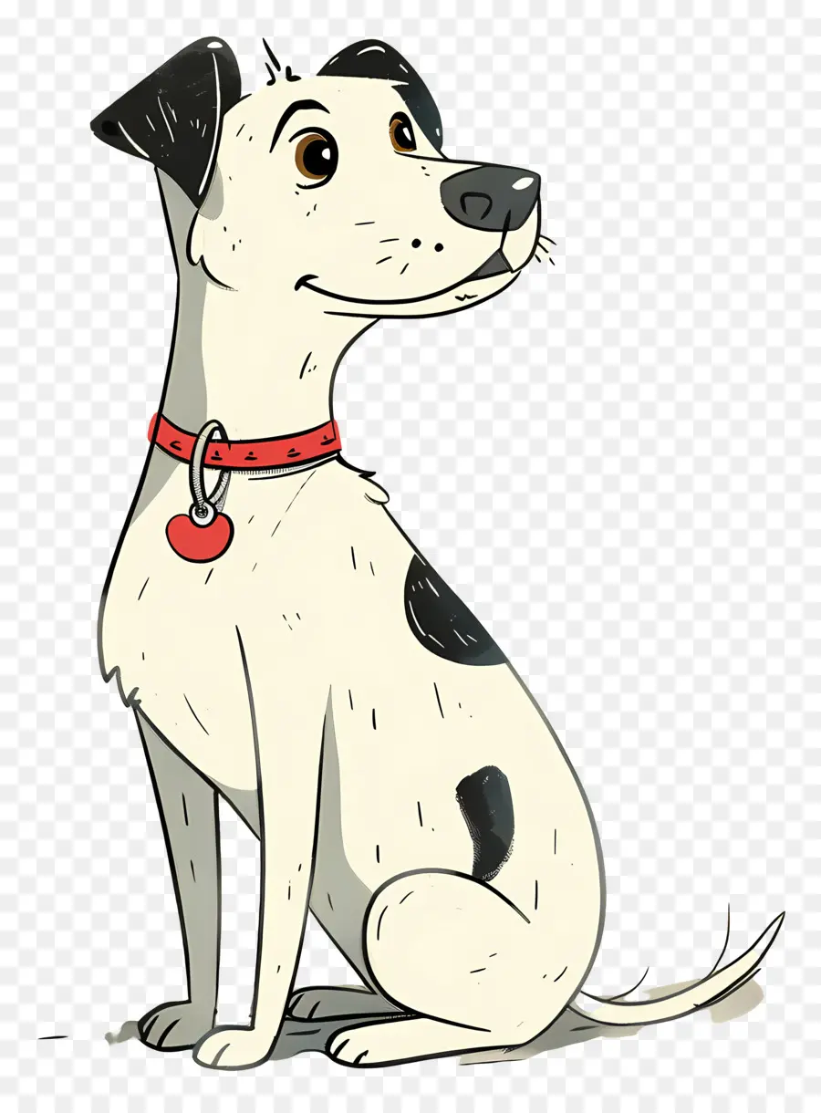 мультфильм собака，черный и белый собака PNG