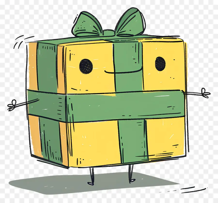Мультфильм подарочная коробка，подарочная коробка PNG