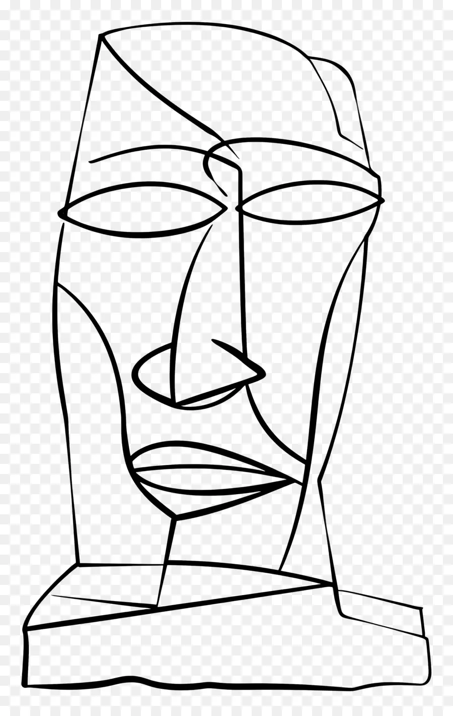 Скульптурная голова，портрет PNG