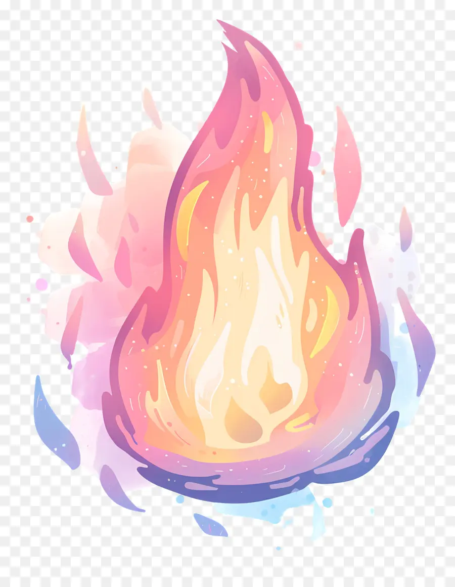 мультфильм огонь，Пламя PNG