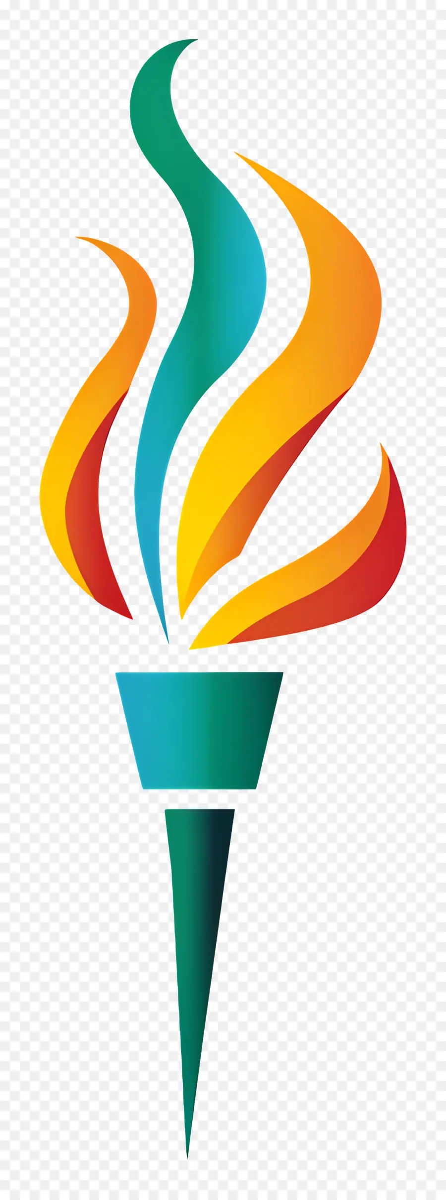 Олимпийский факел，Пламя PNG