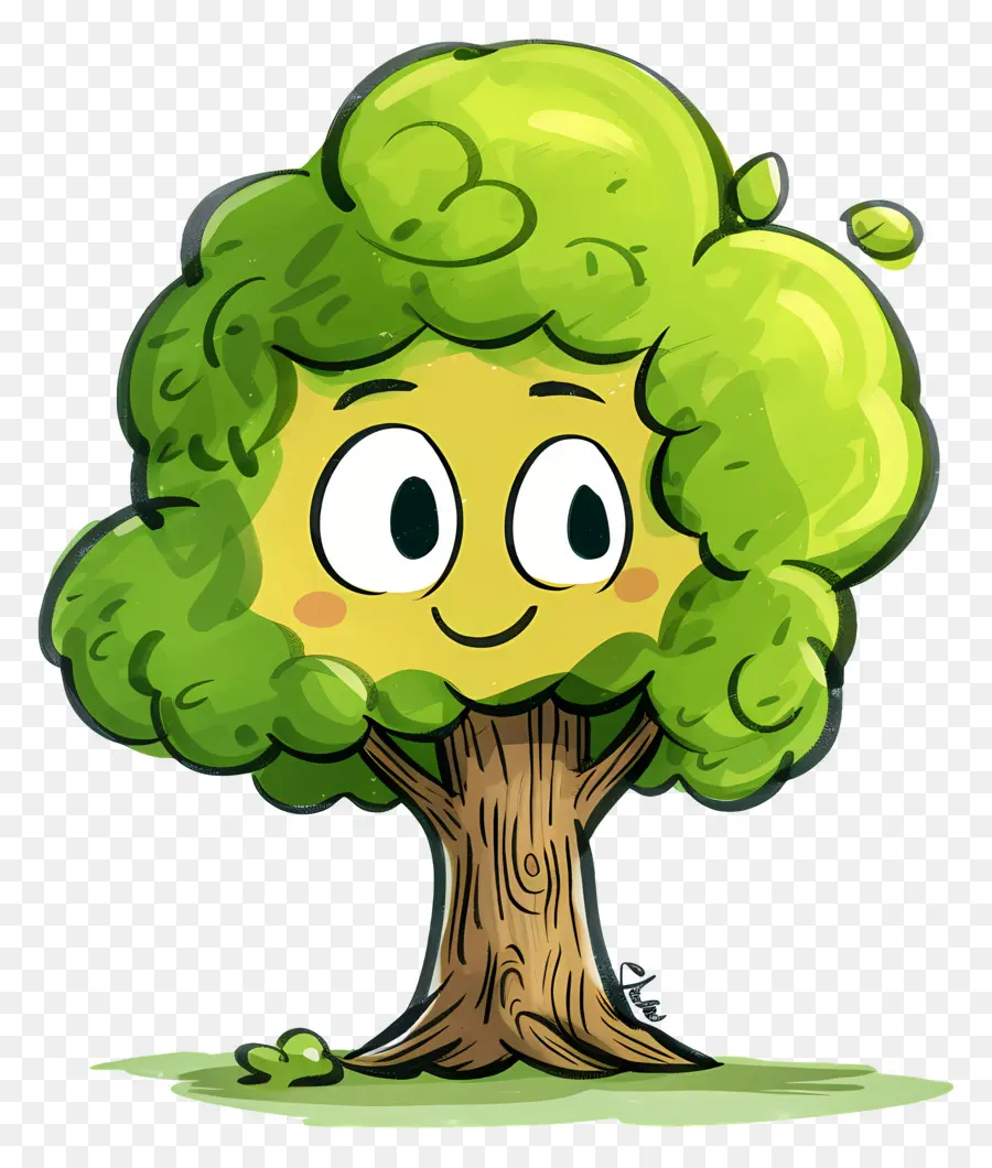 дерево мультфильм ，Дружелюбное дерево PNG
