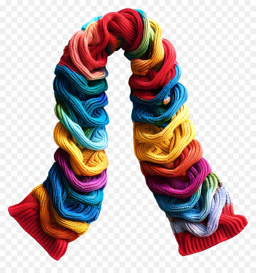 вязаный шарф，пряжа PNG