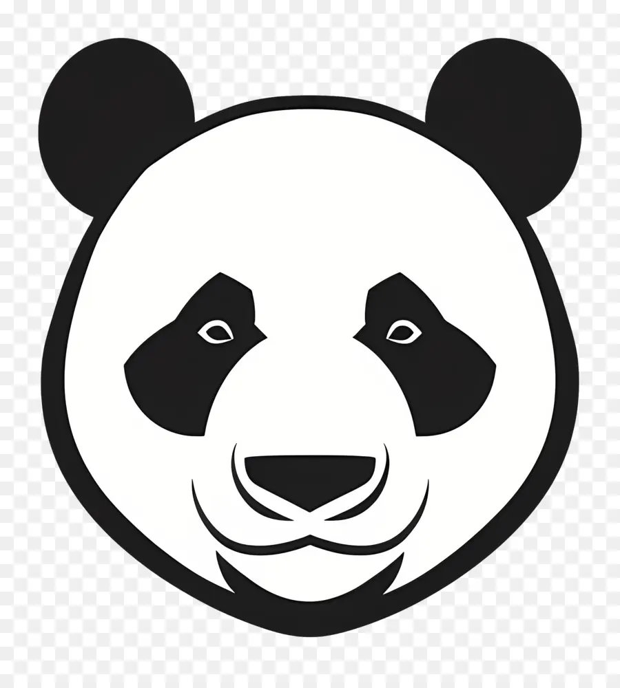 Простой дизайн，Panda Bear PNG