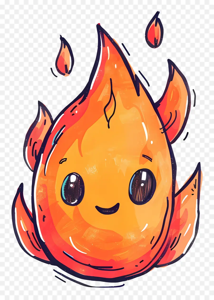 мультфильм огонь，Симпатичное пламя PNG