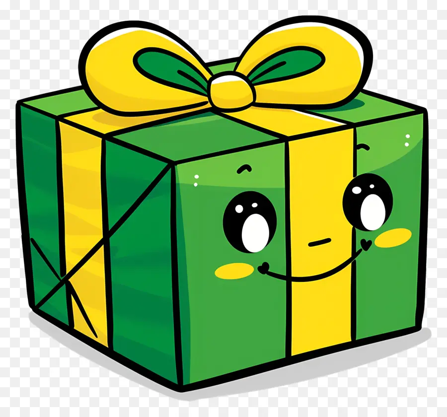 Мультфильм подарочная коробка，Подарок PNG