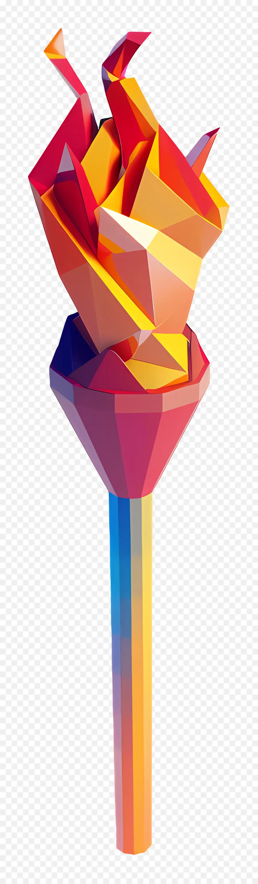 Олимпийский факел，Абстрактная скульптура PNG