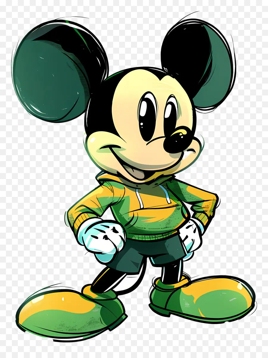 Микки Маус，персонажа из мультфильма  PNG
