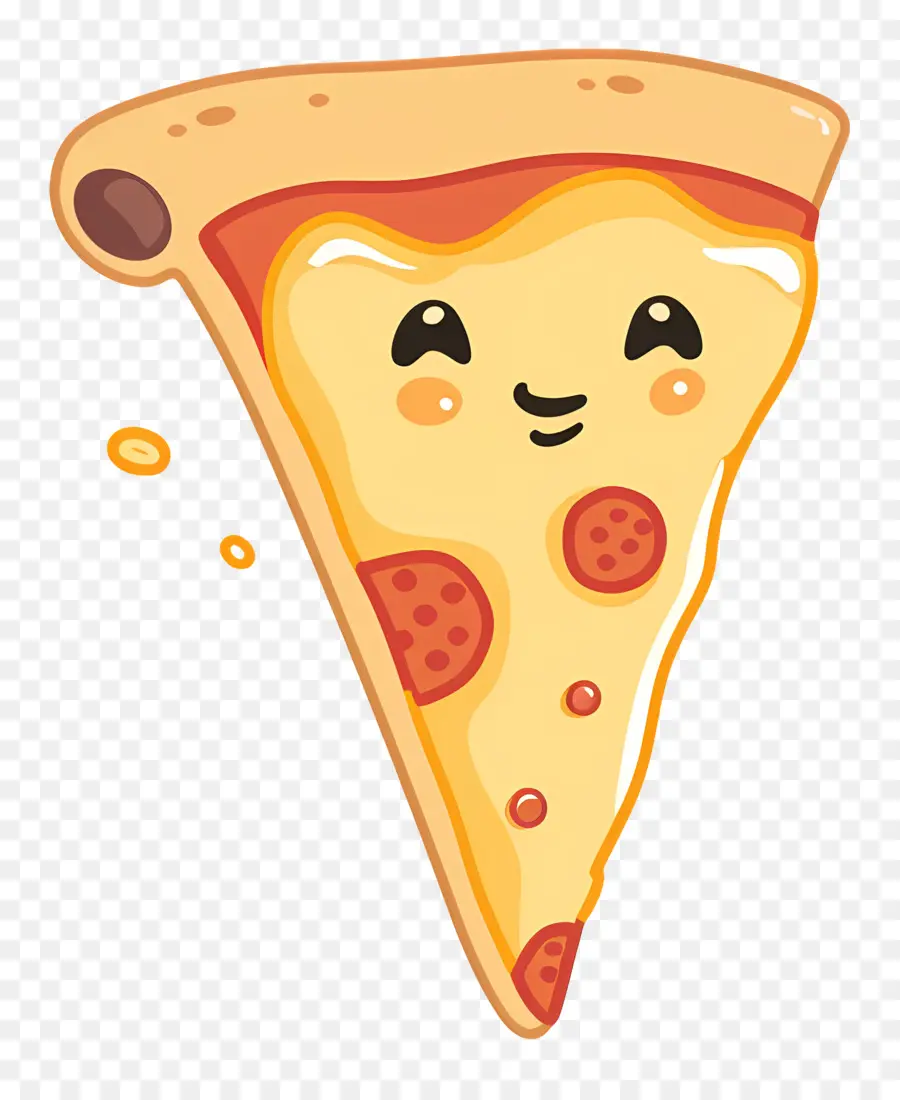 Милая пицца，Пицца с лицом PNG
