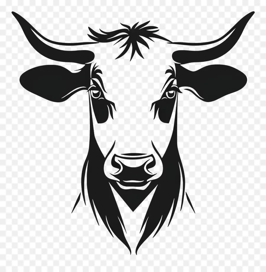 Простой дизайн，корова PNG