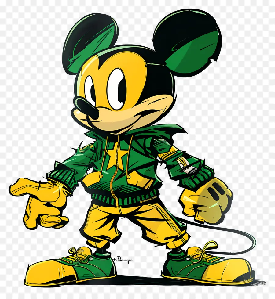 Микки Маус，персонажа из мультфильма  PNG