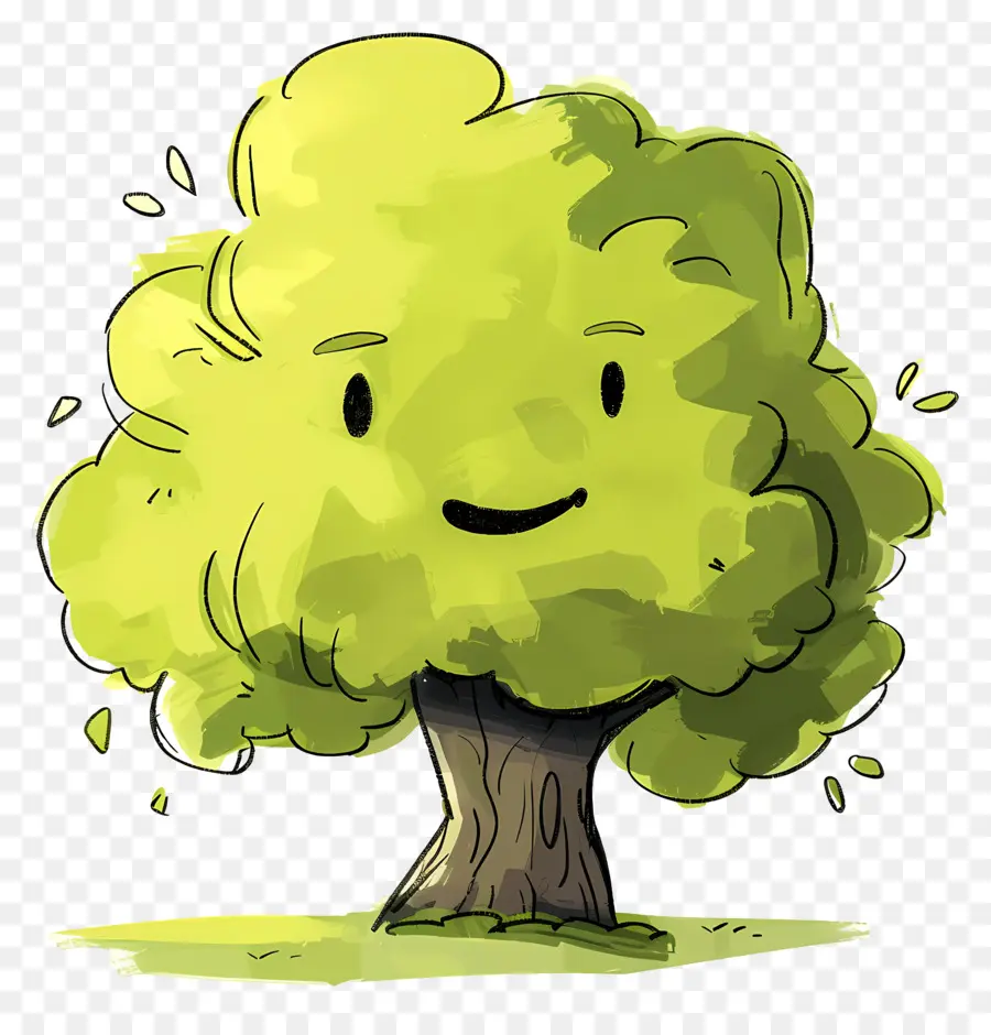 дерево мультфильм ，рисунок дерева  PNG