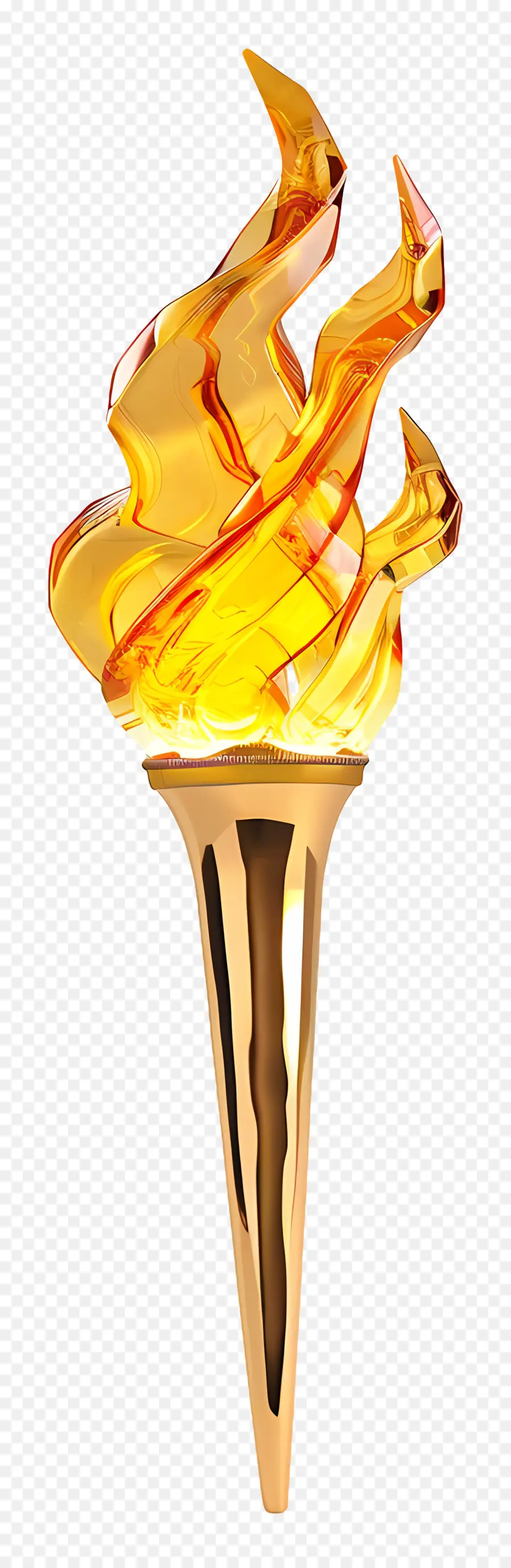 Олимпийский факел，пламенная статуя PNG