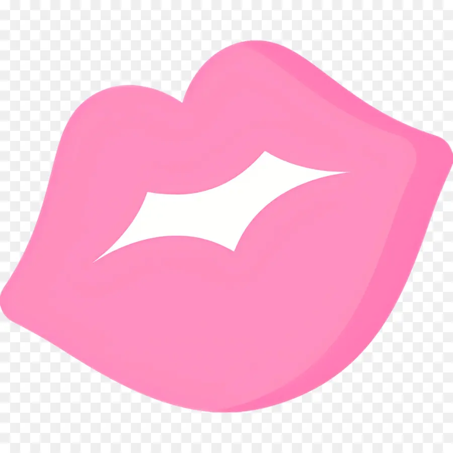 след от помады，розовые губы PNG