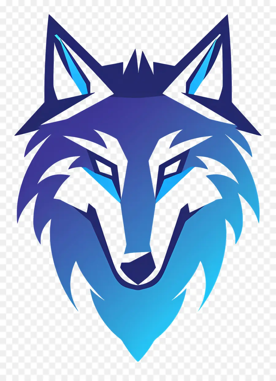 Простой дизайн，логотип волк  PNG