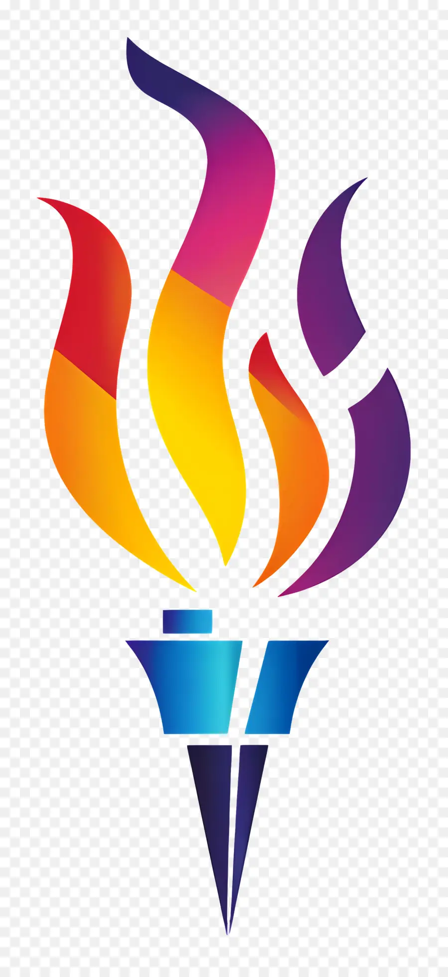 Олимпийский факел，дизайн логотипа  PNG