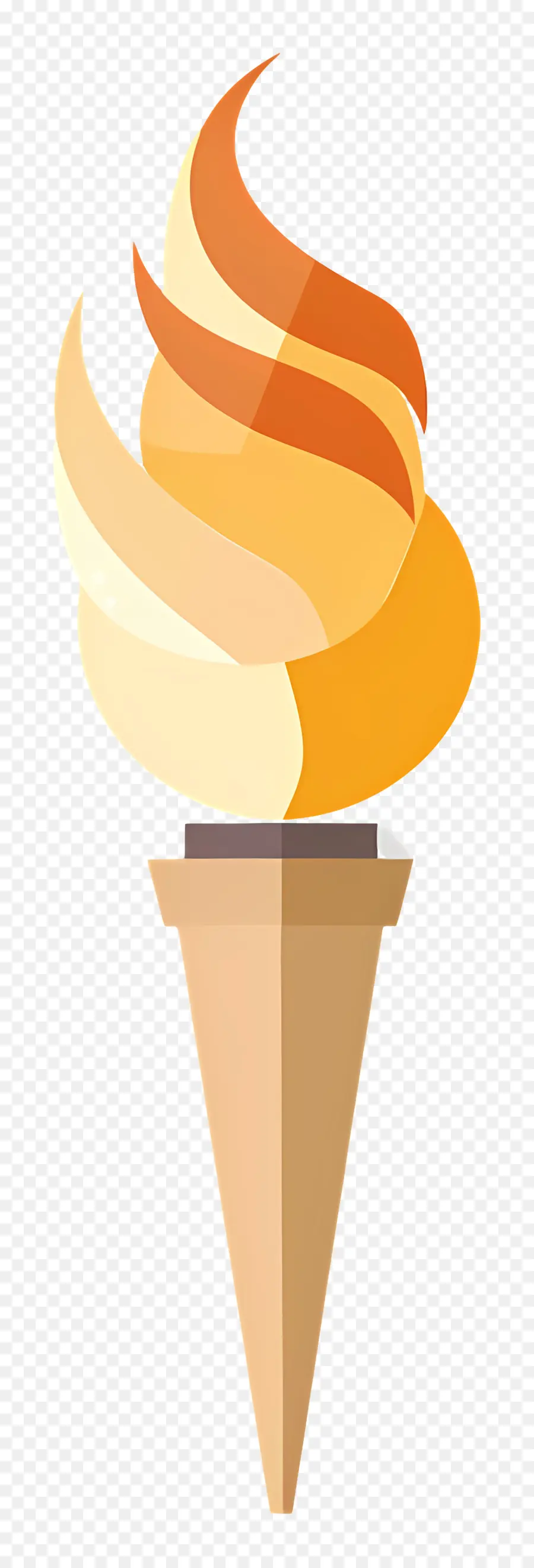 Олимпийский факел，Ice Cream Cone PNG