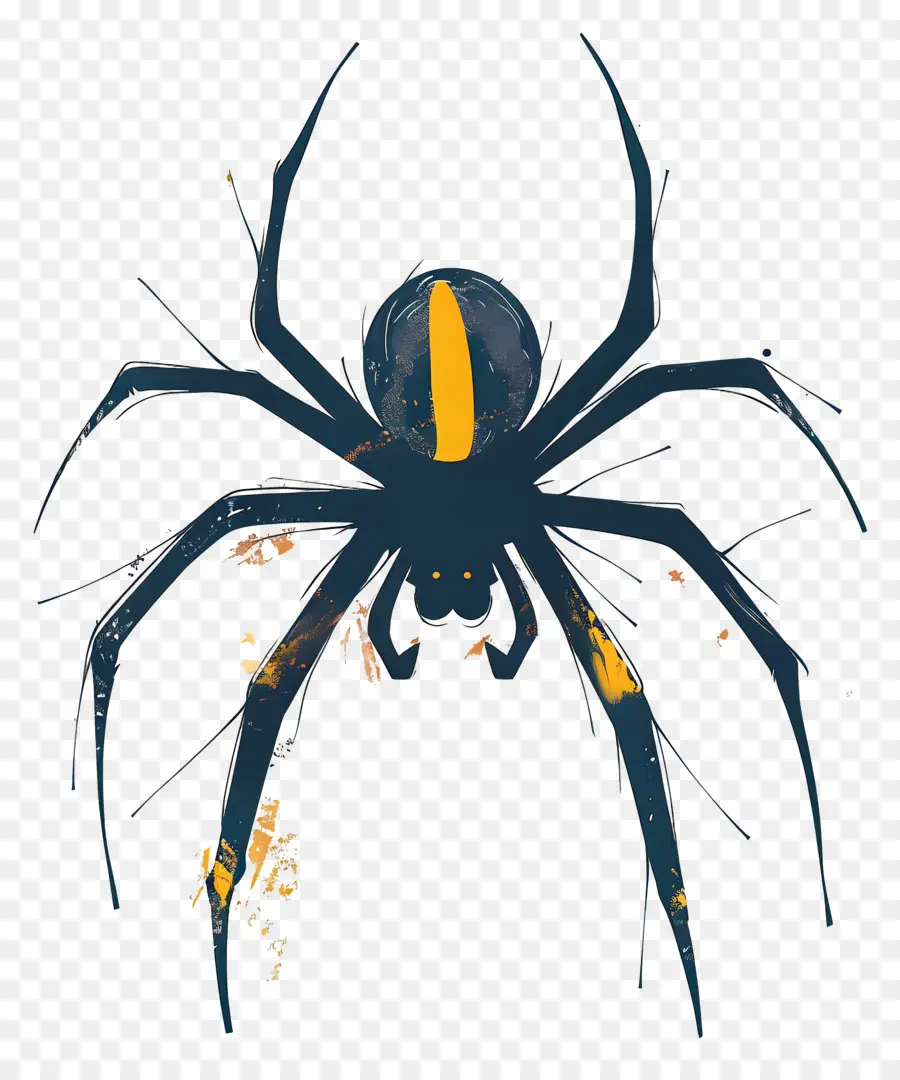 паук，желтый PNG