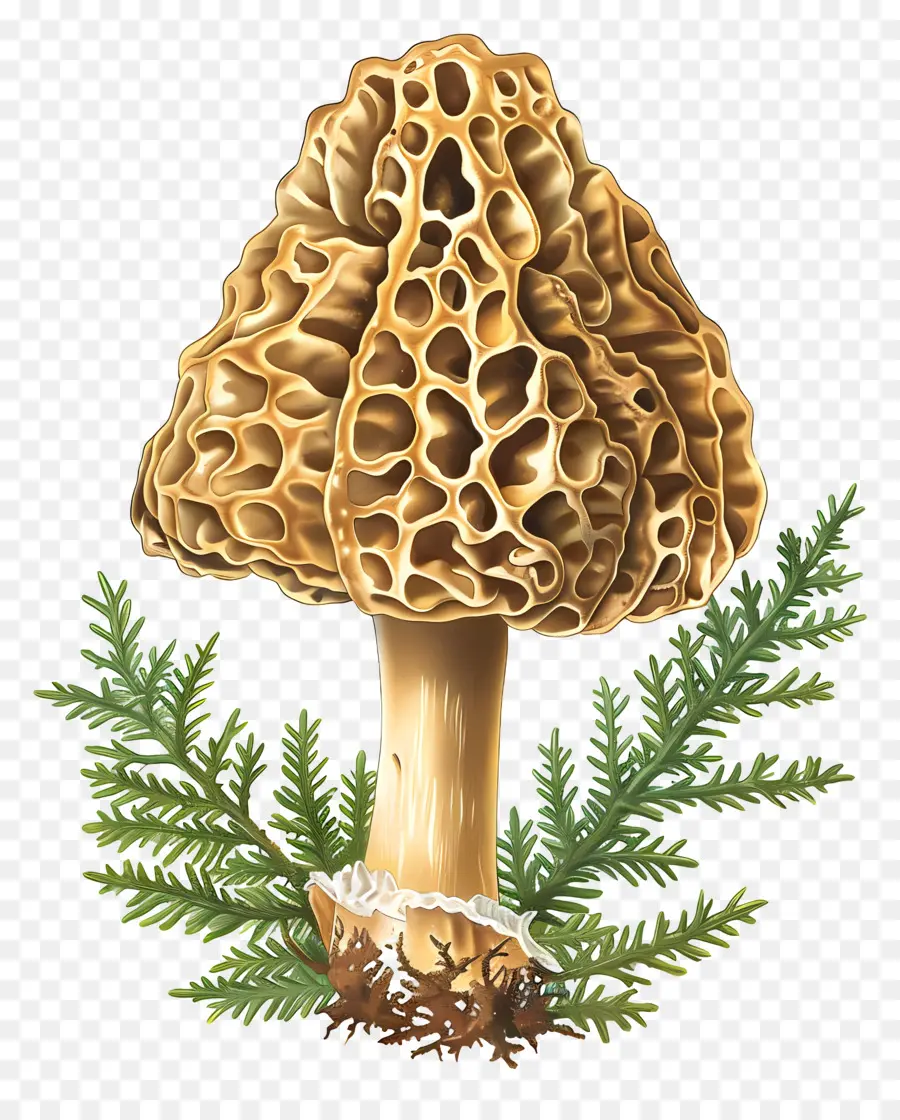 гриб сморчок，Гигантский гриб PNG