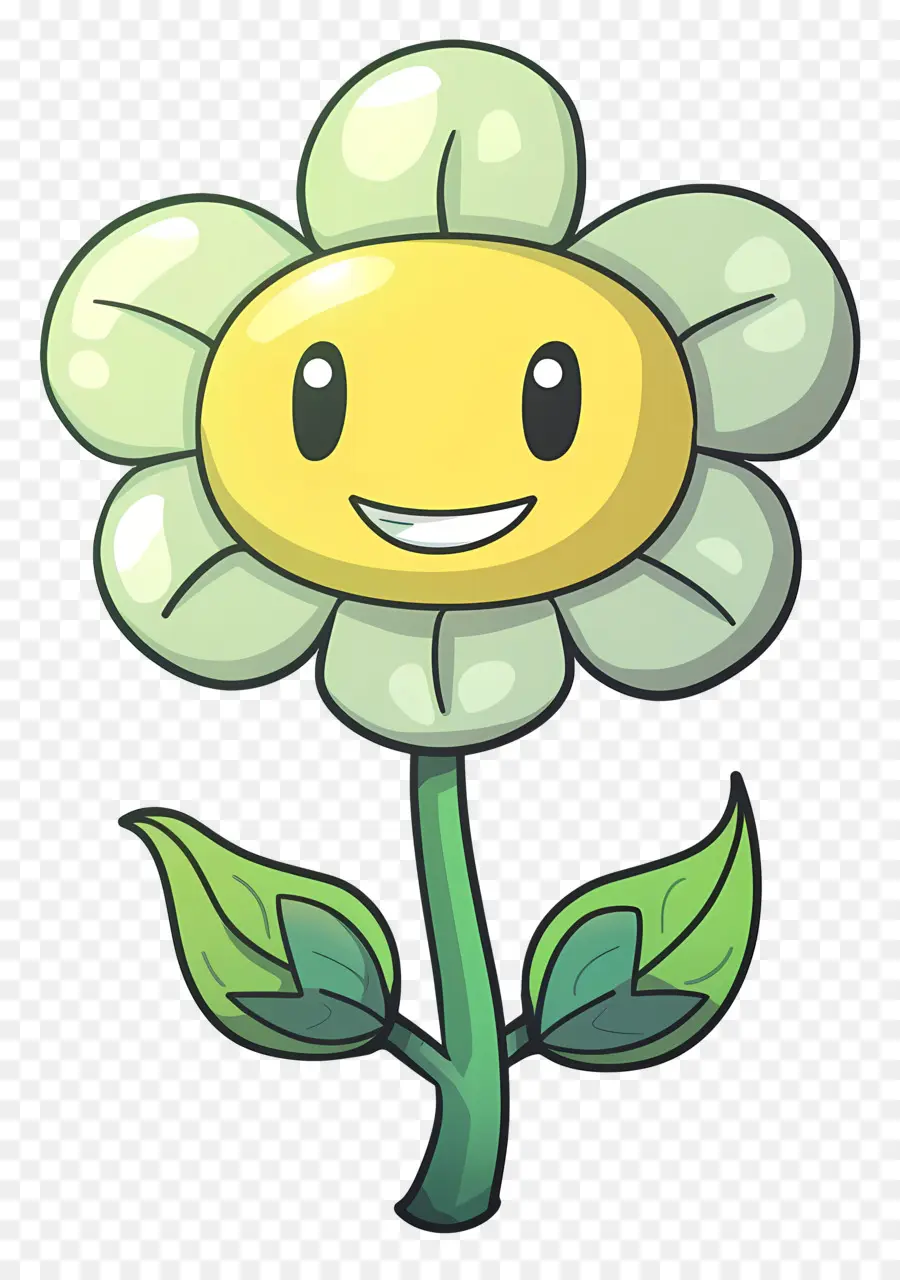 мультфильм цветок，Смайлик цветок PNG