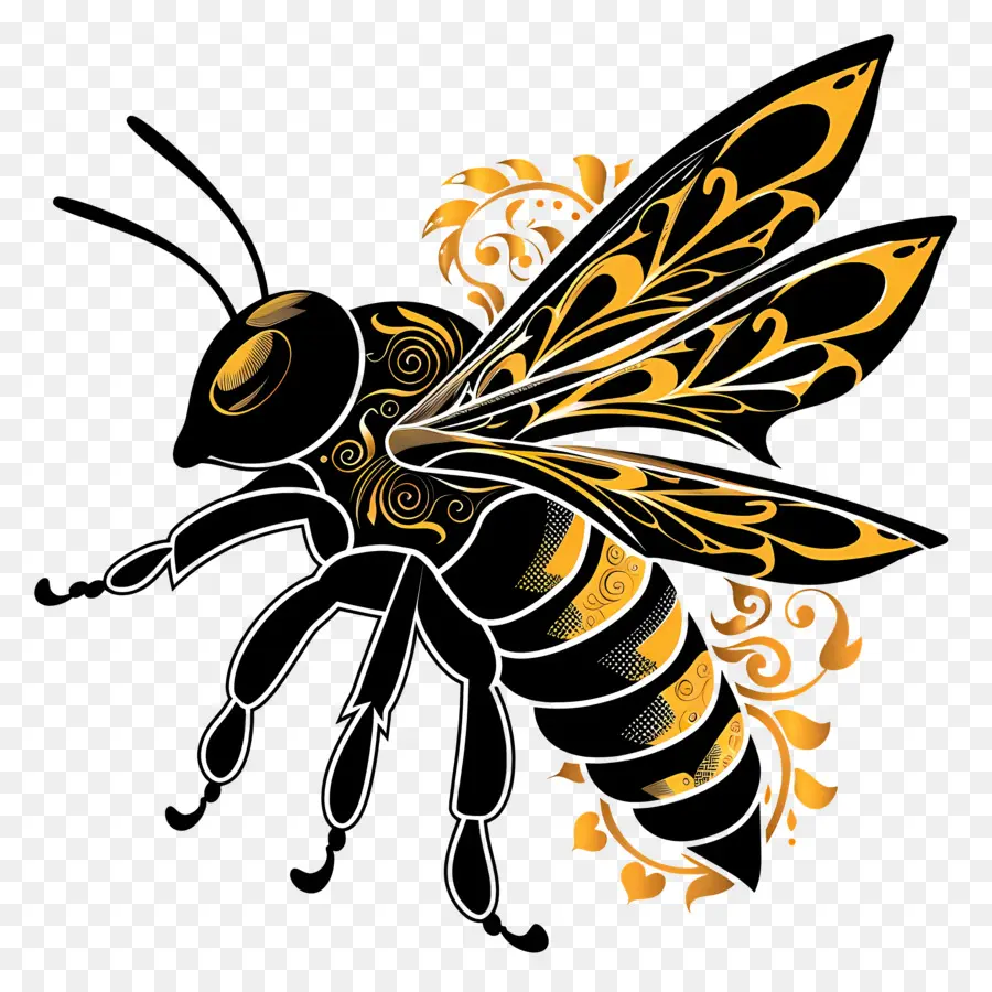 пчела силуэт，Пчелка PNG
