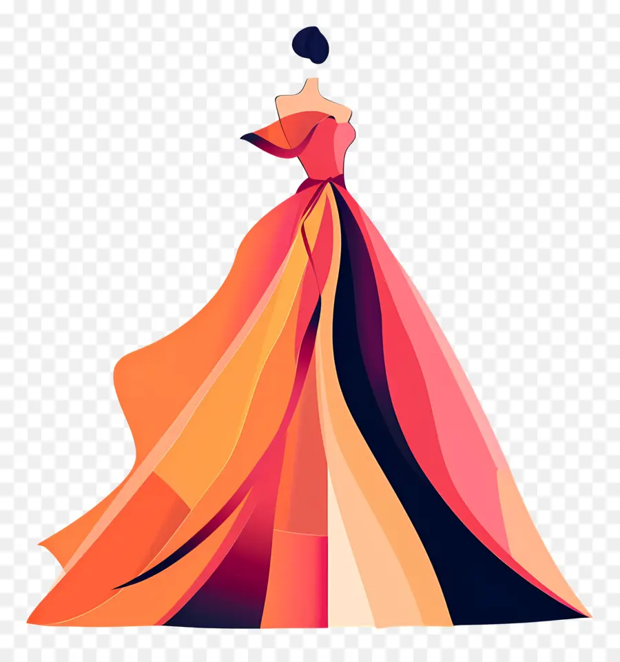 модное платье，богато украшенное платье PNG