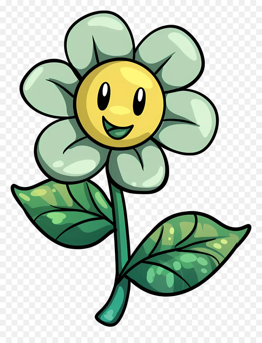 мультфильм цветок，Улыбающийся цветок PNG