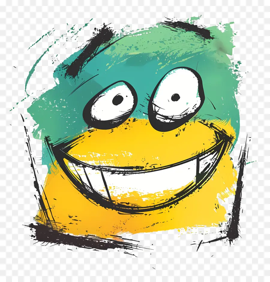 улыбающееся лицо，мультфильм лицо PNG