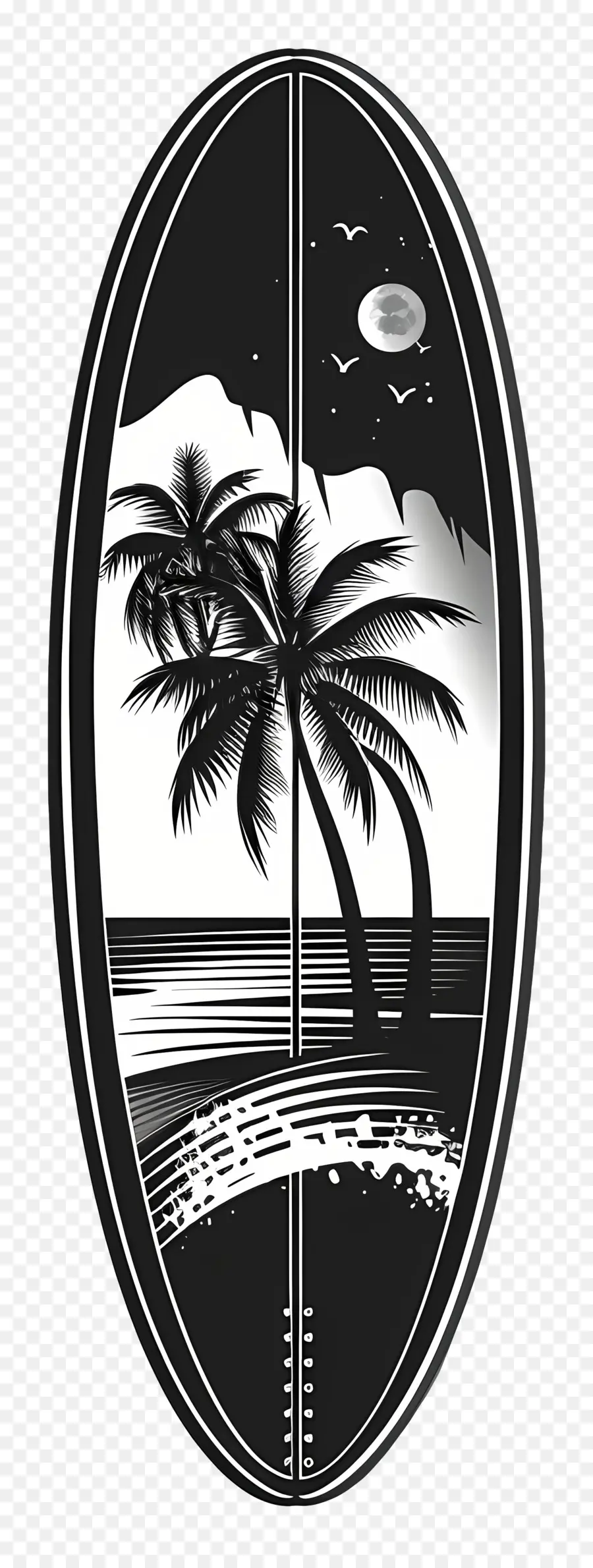 Surfboard Silhouette，доски для серфинга PNG